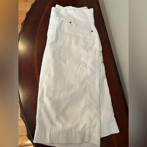 Simon Chang White Bermuda Shorts